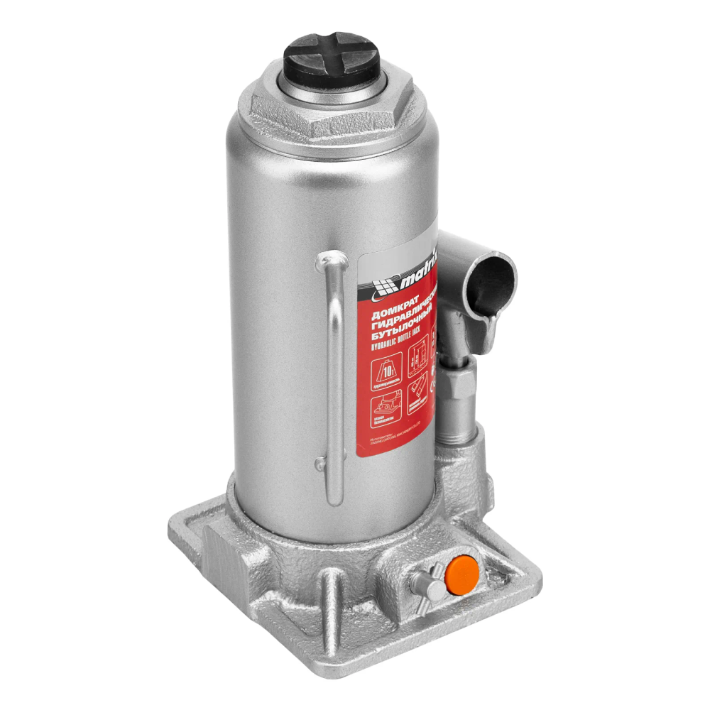 Домкрат гидравлический бутылочный, 10 т, h подъема 230-460 мм Matrix - изображение 4