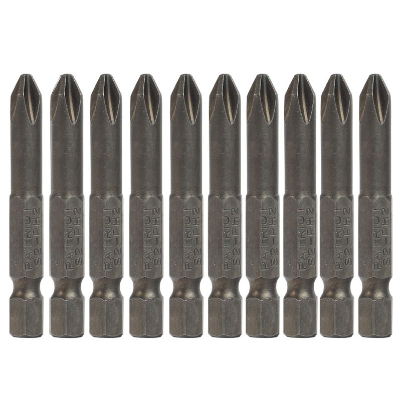 Биты в пластиковом боксе (10шт; PH2; 50 мм) PATRIOT