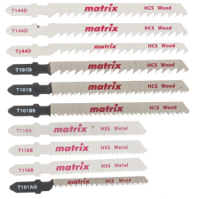 Набор полотен для электролобзика универсальный, 10 шт, T-SET1001 Matrix - изображение 3