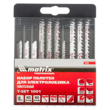 Набор полотен для электролобзика универсальный, 10 шт, T-SET1001 Matrix - изображение 4