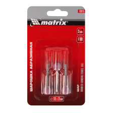 Шарошка абразивная, шар, 10 x 3 мм, F80, 3 шт Matrix - изображение 9