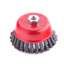 Щетка для УШМ, 100 мм, М14, чашка, крученая проволока 0.8 мм Matrix - изображение 7