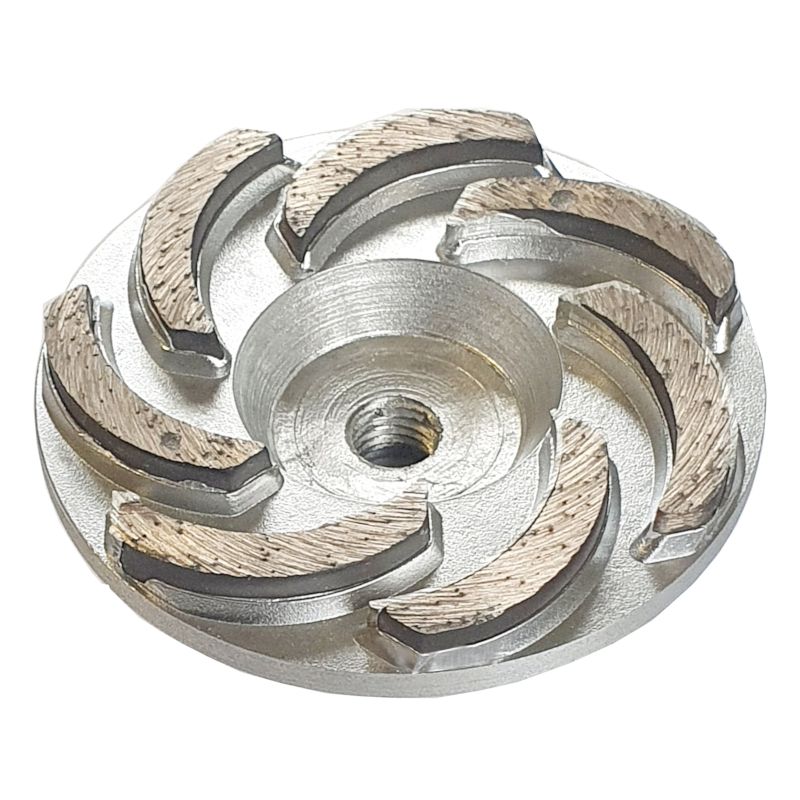 Алмазная чашка алюминиевая по граниту Ниборит 100 мм х М14, средняя  шлифовка