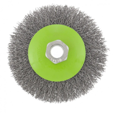 Щетка для УШМ, 100 мм, М14, тарелка, витая проволока Сибртех - изображение 5