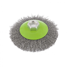 Щетка для УШМ, 100 мм, М14, тарелка, витая проволока Сибртех - изображение 6