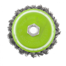 Щетка для УШМ, 100 мм, М14, чашка, крученая металлическая проволока Сибртех - изображение 6