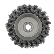 Щетка для УШМ, 100 мм, М14, чашка, крученая металлическая проволока Сибртех - изображение 7