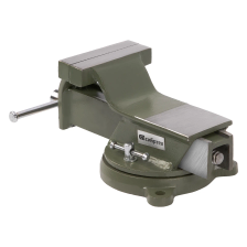 Тиски слесарные, 100 мм, стальные, поворотные Сибртех - изображение 7