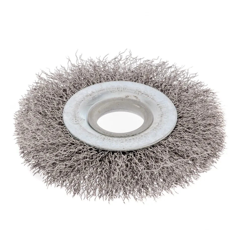 Щетка для УШМ, 100 мм, посадка 22.2 мм, плоская, витая проволока 0.3 мм Сибртех - изображение 3