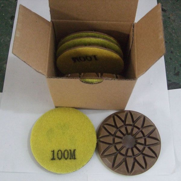 Шлифовальный пад 100 грит для сухой шлифовки для GROST PMC и PMP (желтый, 76 мм) - изображение 2