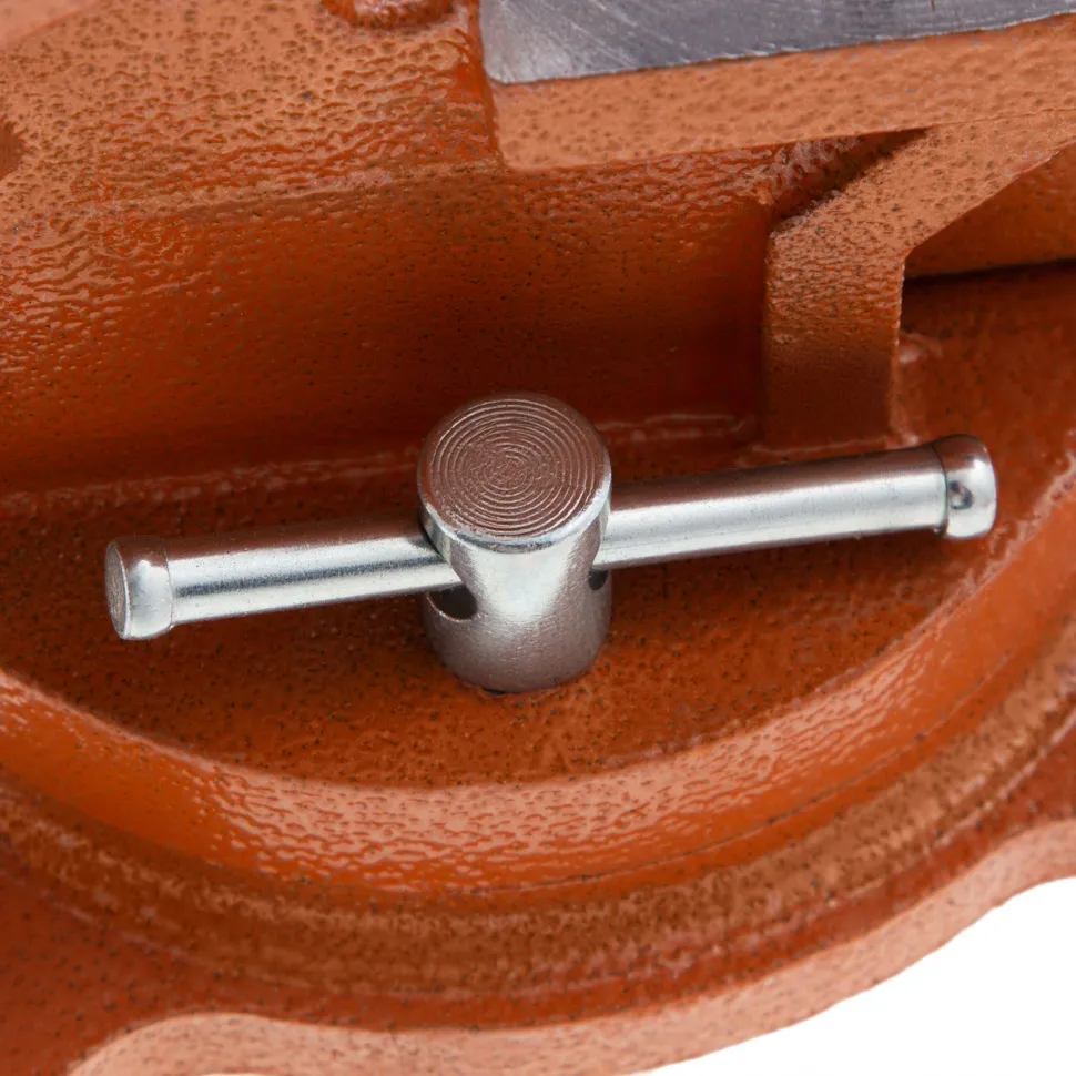 Тиски слесарные, 100 мм, поворотные, с наковальней Sparta - изображение 11