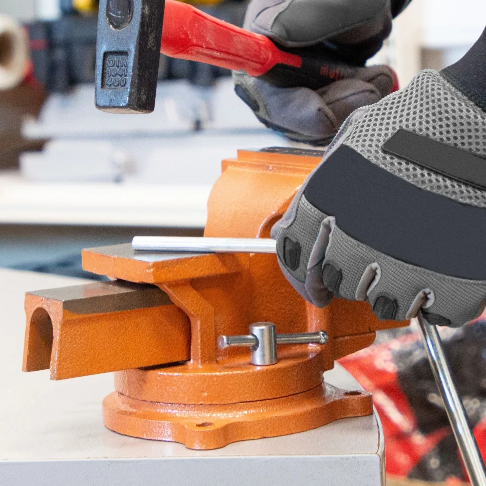 Тиски слесарные, 100 мм, поворотные, с наковальней Sparta - изображение 17