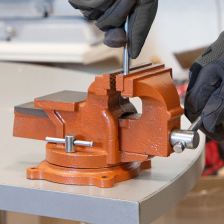 Тиски слесарные, 100 мм, поворотные, с наковальней Sparta - изображение 33