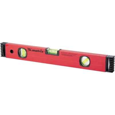 Уровень алюминиевый, 1000 мм, фрезерованный, 3 глазка, две эргономичные ручки Matrix - изображение 6