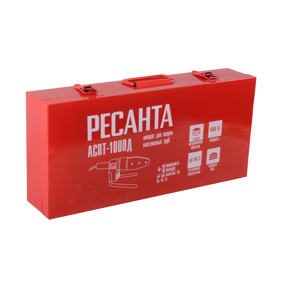Аппарат для сварки пластиковых труб Ресанта АСПТ-1000Д - изображение 8