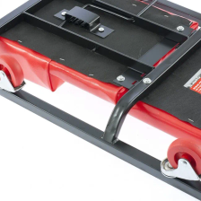 Лежак ремонтный на шести колесах, 1030х440х120 мм, поднимающийся подголовник Matrix - изображение 6