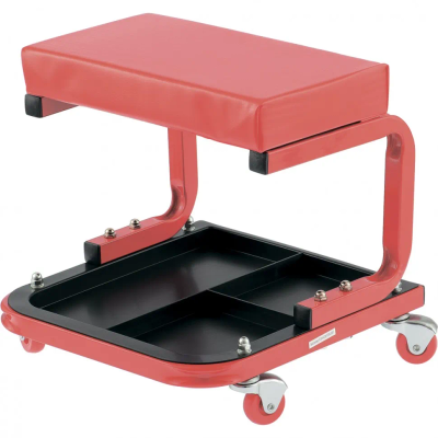 Лежак ремонтный на шести колесах, 1030х440х120 мм, поднимающийся подголовник Matrix - изображение 7