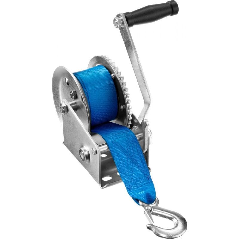 Лебедка ручная барабанная ЗУБР Профессионал 1,1 т 10 м (тяговая, ленточная) - изображение 2
