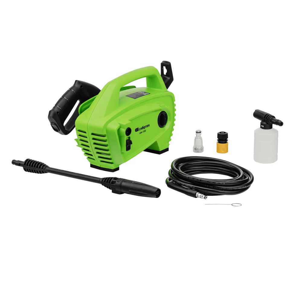 Мойка высокого давления Сибртех АМ-1100, 1100 Вт, 90 бар, 280 л/ч, переносная - изображение 8