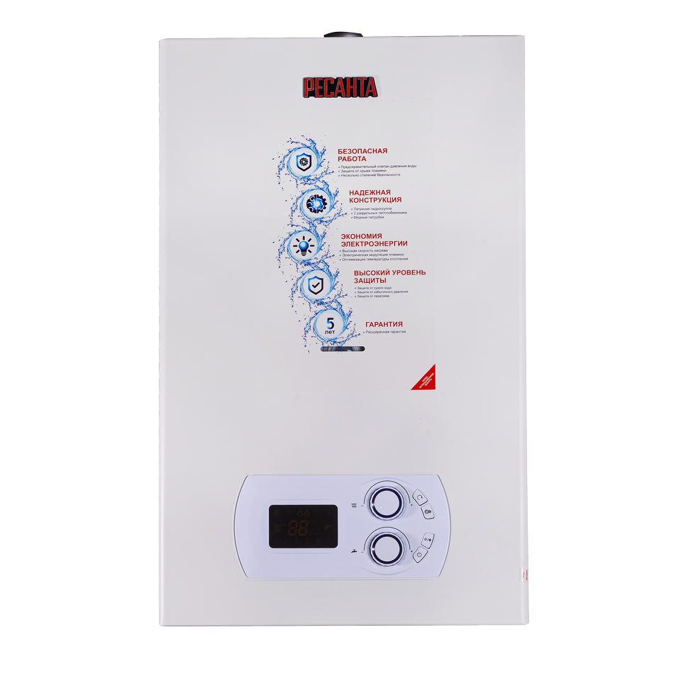 Котел газовый настенный двухконтурный Ресанта ГК-11 - изображение 2