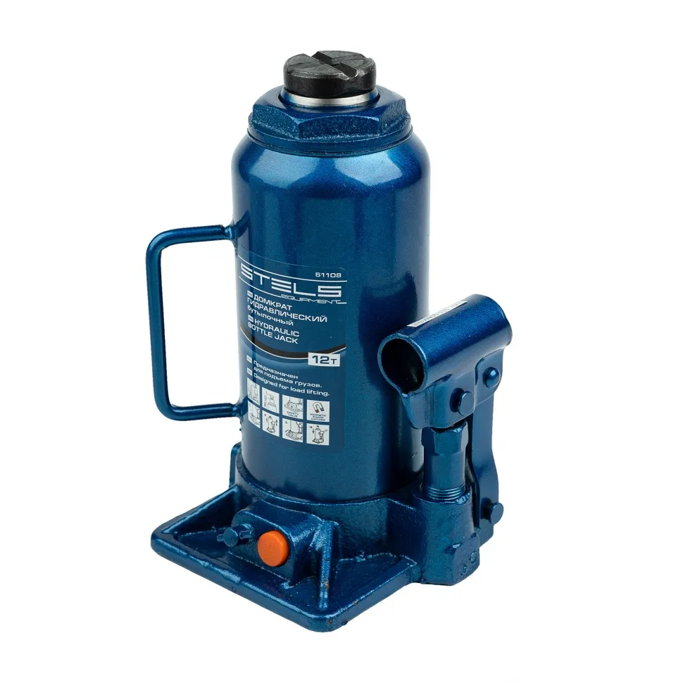 Домкрат гидравлический бутылочный, 12 т, H подъема 230-465 мм Stels - изображение 2