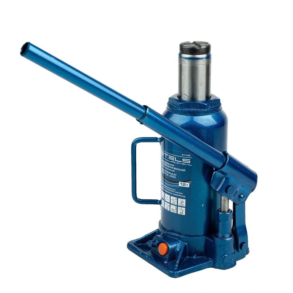 Домкрат гидравлический бутылочный, 12 т, H подъема 230-465 мм Stels - изображение 6