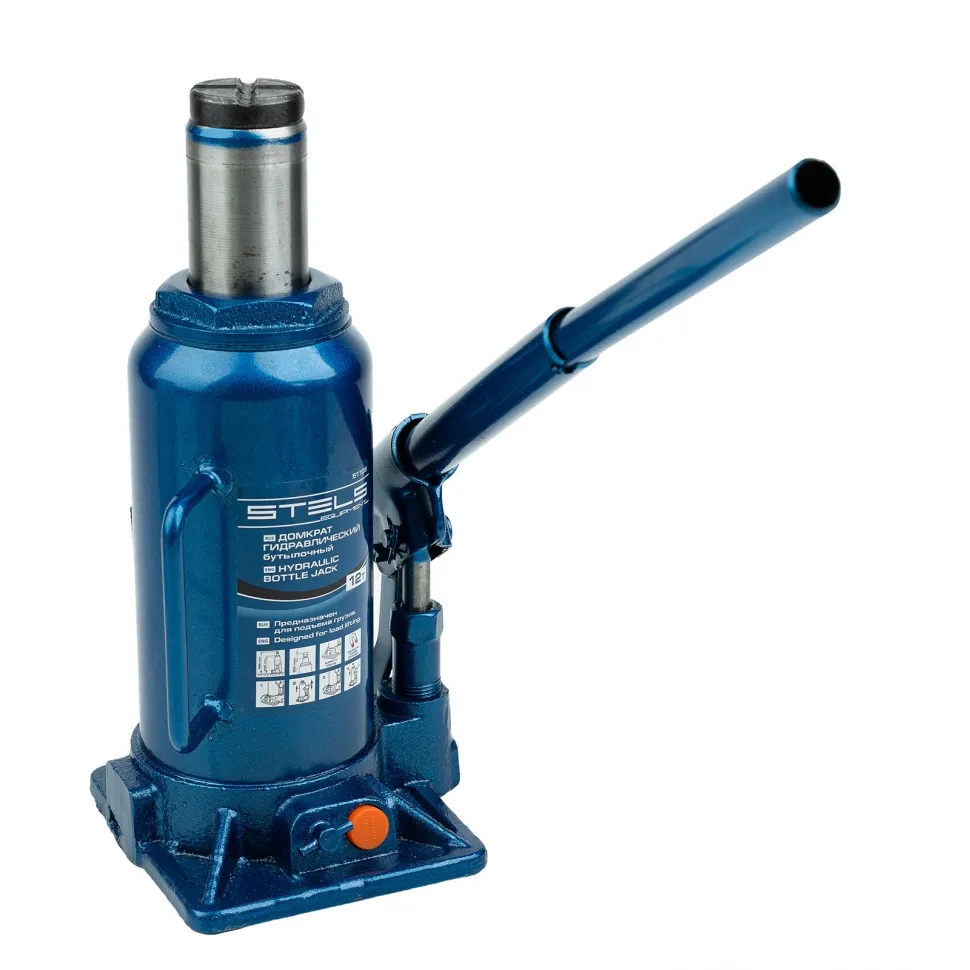 Домкрат гидравлический бутылочный, 12 т, H подъема 230-465 мм Stels - изображение 7