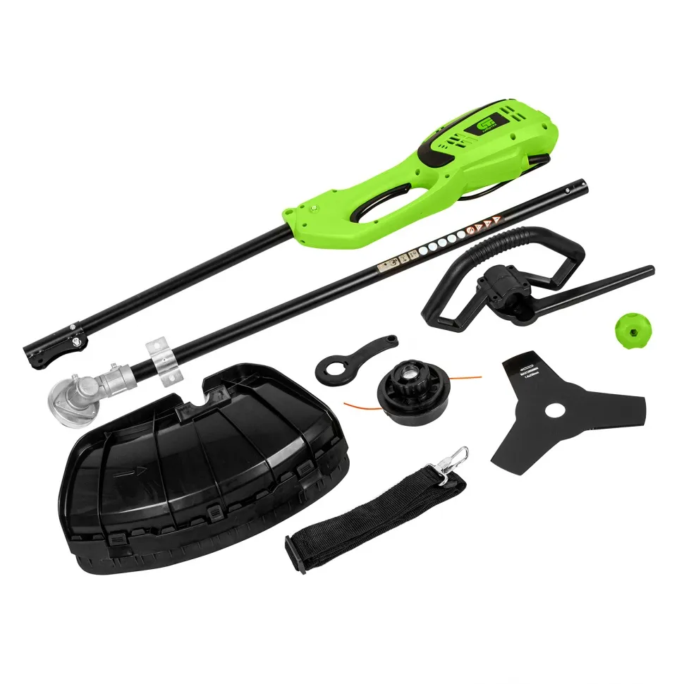 Триммер электрический ЭК-1200, 1200 Вт, 380 мм, разборная штанга, катушка, диск - изображение 8