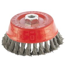 Щетка для УШМ, 125 мм, М14, чашка, крученая проволока 0.35 мм Matrix - изображение 2