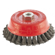 Щетка для УШМ, 125 мм, М14, чашка, двухрядная, крученая проволока 0.35 мм Matrix - изображение 2