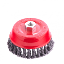 Щетка для УШМ, 125 мм, М14, чашка, крученая проволока 0.5 мм Matrix - изображение 7
