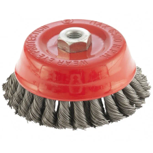 Щетка для УШМ, 125 мм, М14, чашка, двухрядная, крученая проволока 0.5 мм Matrix - изображение 2