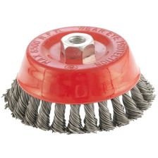 Щетка для УШМ, 125 мм, М14, чашка, крученая проволока 0.8 мм Matrix - изображение 2