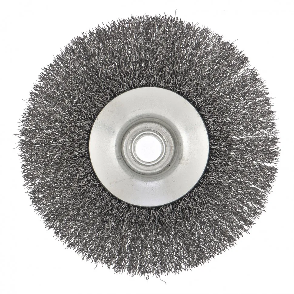 Щетка для УШМ, 125 мм, М14, тарелка, витая проволока Сибртех - изображение 3