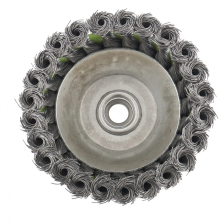 Щетка для УШМ, 125 мм, М14, чашка, крученая металлическая проволока Сибртех - изображение 7