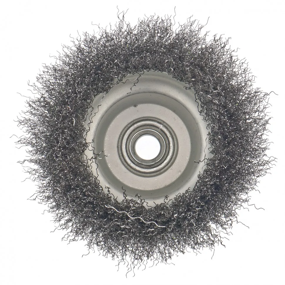 Щетка для УШМ, 125 мм, М14, чашка, витая проволока Сибртех - изображение 3
