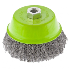 Щетка для УШМ, 125 мм, М14, чашка, витая проволока Сибртех - изображение 5