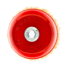 Щетка для УШМ, 125 мм, М14, чашка, латунированная витая проволока Matrix - изображение 6