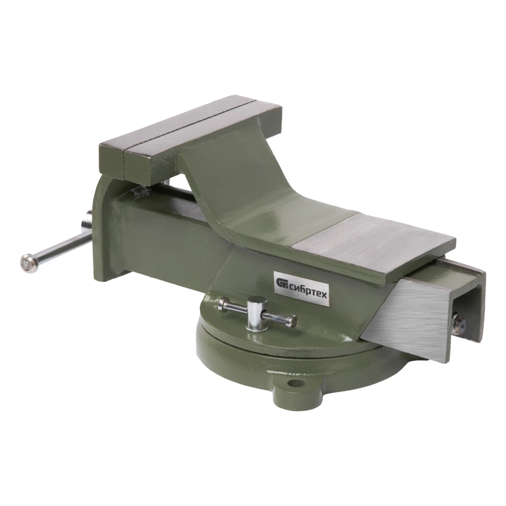 Тиски слесарные, 125 мм, стальные, поворотные Сибртех - изображение 2