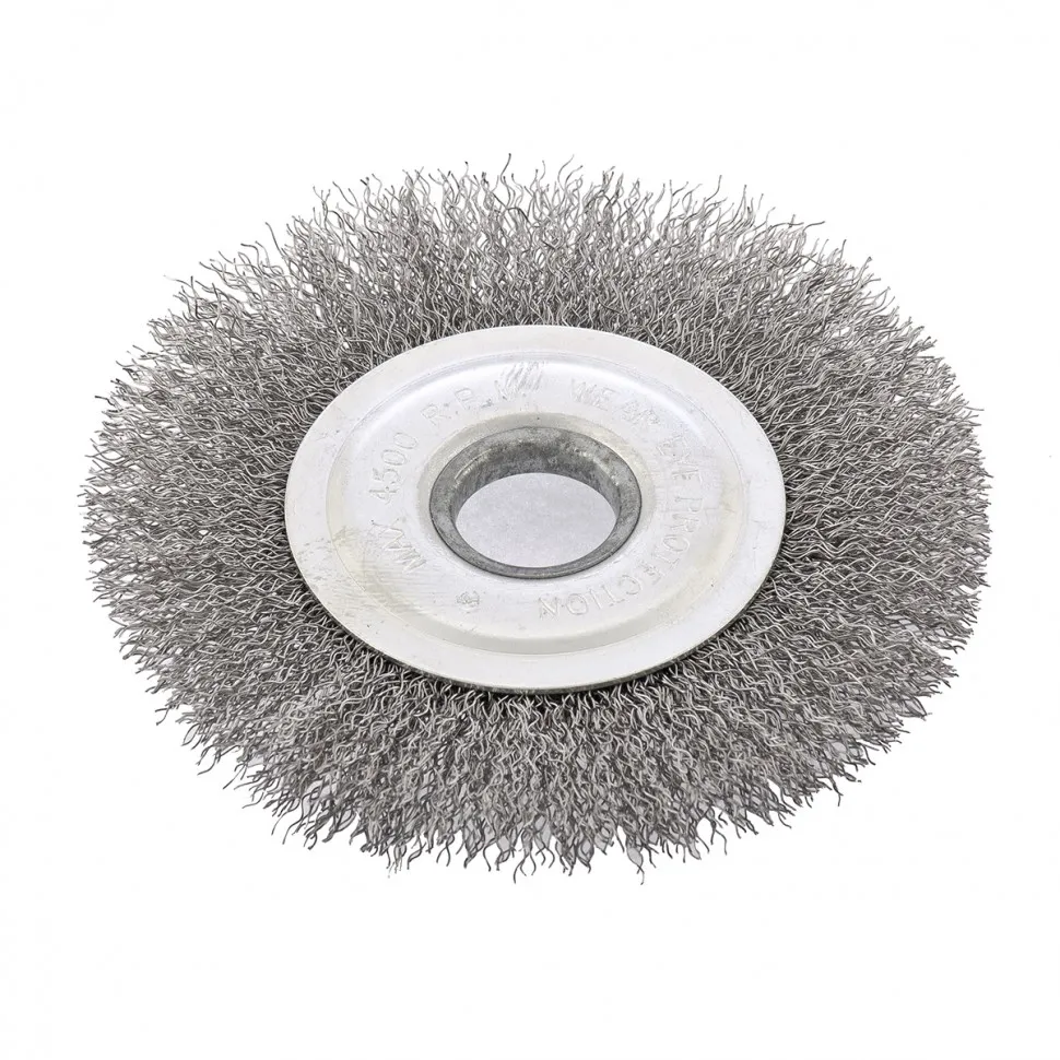 Щетка для УШМ, 125 мм, посадка 22.2 мм, плоская, витая проволока Сибртех - изображение 3