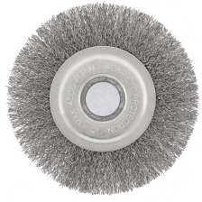 Щетка для УШМ, 125 мм, посадка 22.2 мм, плоская, витая проволока Сибртех - изображение 4