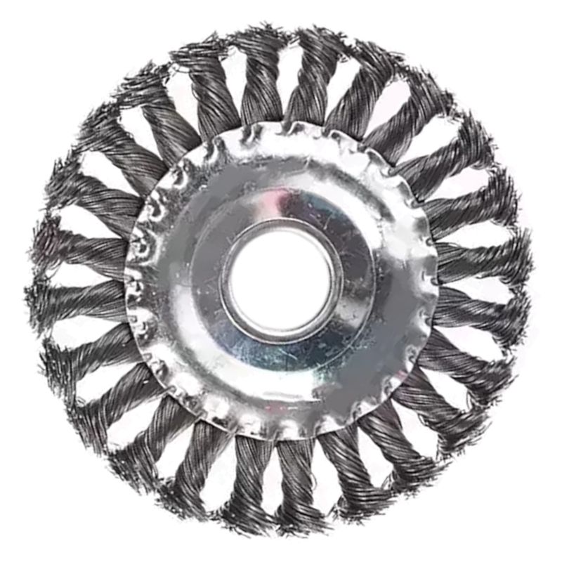 Щетка-крацовка дисковая 125 мм для УШМ (жесткий ворс)