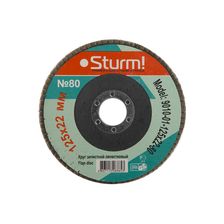 Круг зачистной, лепестковый, 125х22мм, Р80, Sturm! - изображение 4