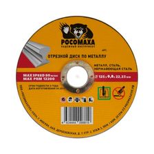 Диск отрезной по нержавеющей стали и металлу 125x0,8 мм РОСОМАХА - изображение 2