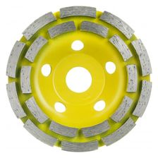 Алмазная сегментная чашка 125x6x22,23 Diamond Industrial 2-х рядная - изображение 4