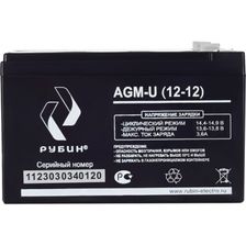 Аккумуляторная батарея Рубин 12V 12Ah AGM (3.4kg) - изображение 9