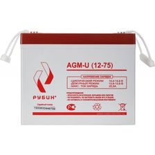Аккумуляторная батарея Рубин 12V 75Ah AGM (22.5kg) - изображение 5