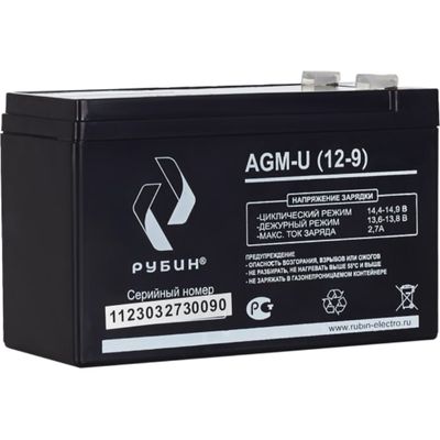 Аккумуляторная батарея Рубин 12V 7Ah AGM (2.05kg) - изображение 16