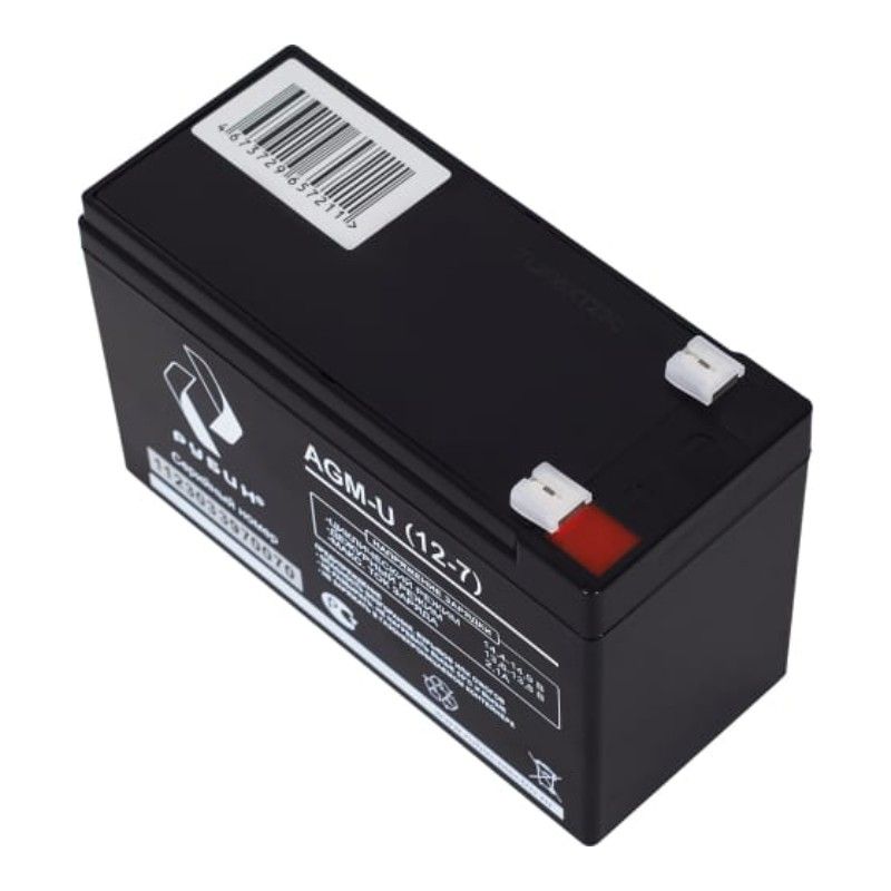 Аккумуляторная батарея Рубин 12V 7Ah AGM (2.05kg) - изображение 6