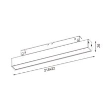 Трековый линейный светильник 14Вт, CRI90, 4000К, гр. 100°, IP20, DALI, 48В, 218мм, белый - изображение 4